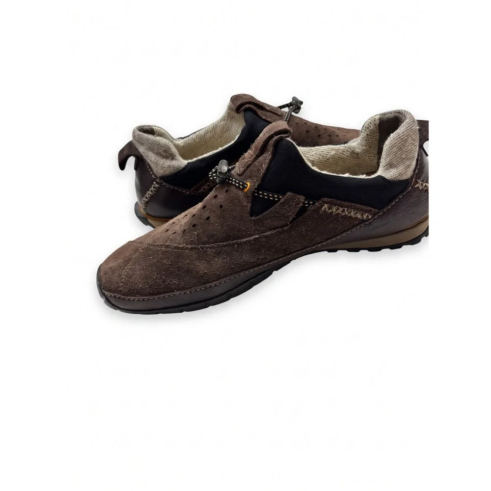Timberland x Smartwool Brown Suede Leather Slip On Bungee Shoes Mens 12
